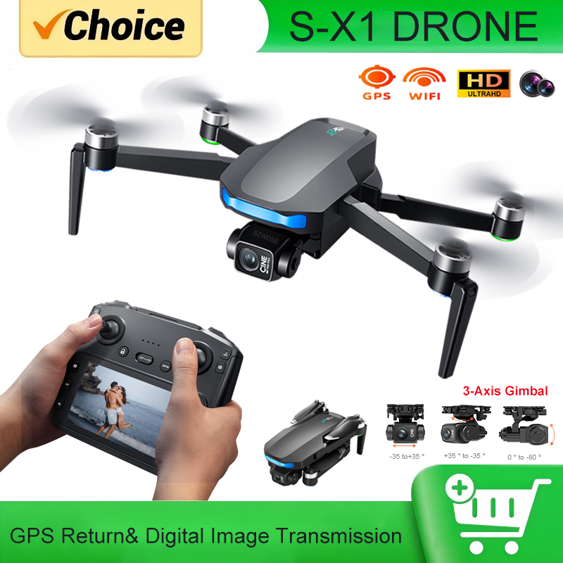 Dron GPS S-X1 MAX con estabili - Drone Gimbal reseña y precio