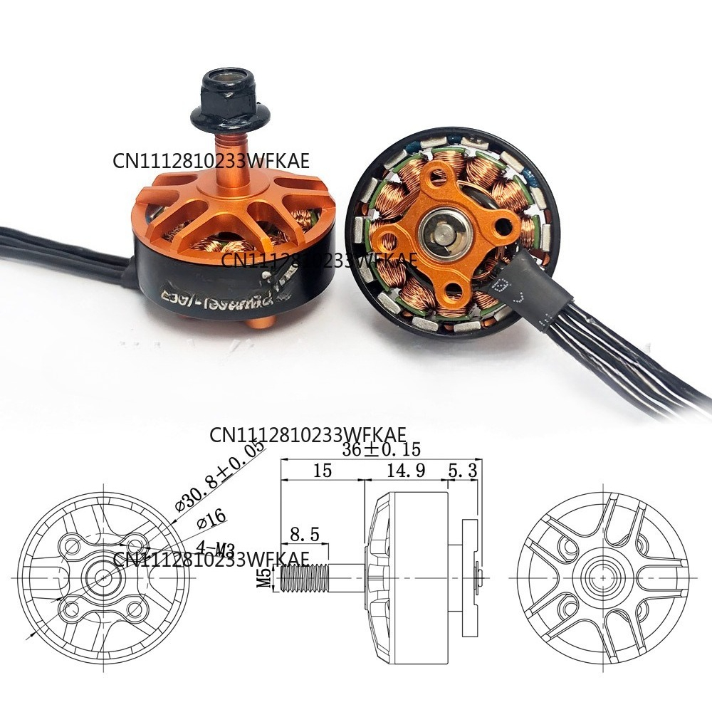 Motor YSido 2507 1800KV para d - Drone Motor reseña y precio