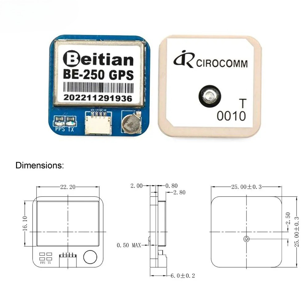 Módulo GPS BEITIAN M10, módulo - Drone Gps Module reseña y precio