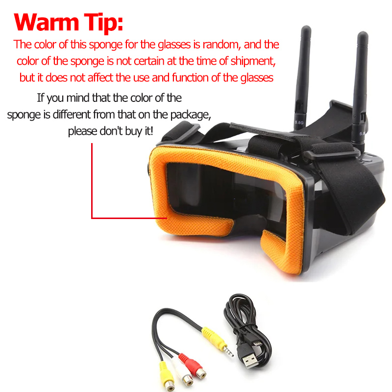Gafas de vídeo VR009 FPV, pant - Drone Antenna reseña y precio
